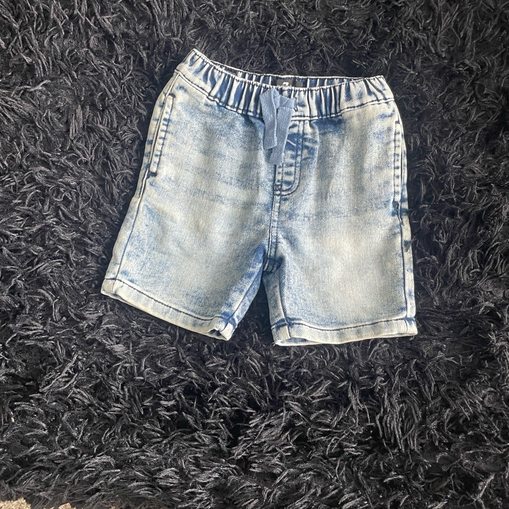 7 For All Mankind Kids Blue Jeans Shorts
